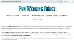 Desktop Screenshot of funweddingthings.com